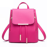 Vogue Star Fashion women backpack  school backpacks for teenage girls women leather backpack school bags mochila LS135