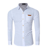 Men Long Sleeve Shirt Chemise Homme Men Shirt Camisas Hombre Vestir Mens Dress Shirts Hawaiian Camisa Social Masculina M-XXL