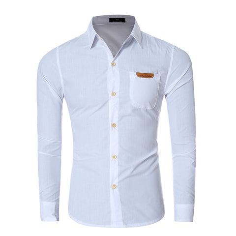 Men Long Sleeve Shirt Chemise Homme Men Shirt Camisas Hombre Vestir Mens Dress Shirts Hawaiian Camisa Social Masculina M-XXL