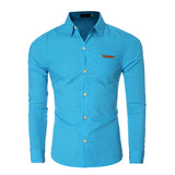 Men Long Sleeve Shirt Chemise Homme Men Shirt Camisas Hombre Vestir Mens Dress Shirts Hawaiian Camisa Social Masculina M-XXL