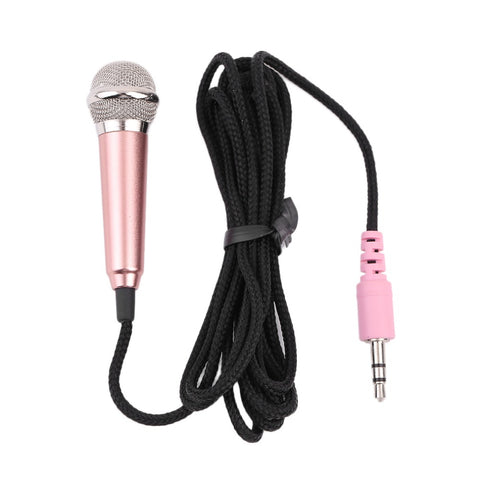 New 1pcs Mini 3.5mm Wired Microphone for Mobile Phone Tablet PC Laptop Speech Sing 4 Color Newest