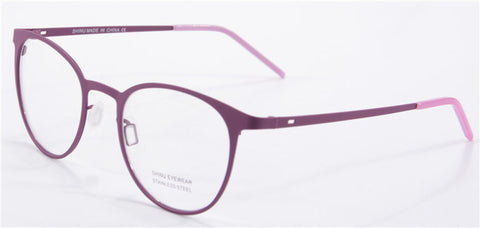 tecnologia round metal frame glasses women round eyeglass frames with clear lense unbreakable glass rubber paint  1475