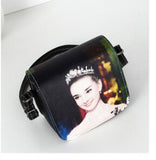 Vogue Star ! Bolsos Carteras Mujer Marca Women PU Leather Cat Wearing Glasses Print Messenger Handbag 2015 Women Bag YA40-207