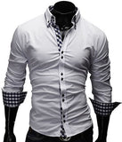New 2016 Autumn Mens Long Sleeve Shirt Camisas Hombre Vestir Mens Dress Shirts Hawaiian Camisa Social Masculina M-XXL 13CS23