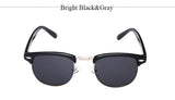 TSHING Classic Half Metal Club Sunglasses Men Women Brand Designer Glasses Mirror Sun Glasses Fashion Gafas Oculos De Sol UV400
