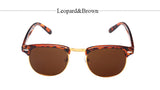 TSHING Classic Half Metal Club Sunglasses Men Women Brand Designer Glasses Mirror Sun Glasses Fashion Gafas Oculos De Sol UV400