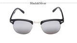 TSHING Classic Half Metal Club Sunglasses Men Women Brand Designer Glasses Mirror Sun Glasses Fashion Gafas Oculos De Sol UV400