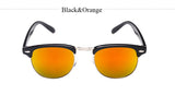 TSHING Classic Half Metal Club Sunglasses Men Women Brand Designer Glasses Mirror Sun Glasses Fashion Gafas Oculos De Sol UV400