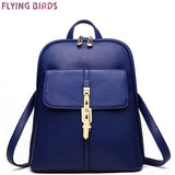 FLYING BIRDS Mochila women Backpacks Famous Brands Fashion Lady Leather Backpack School Backpacks For Teenage Girls