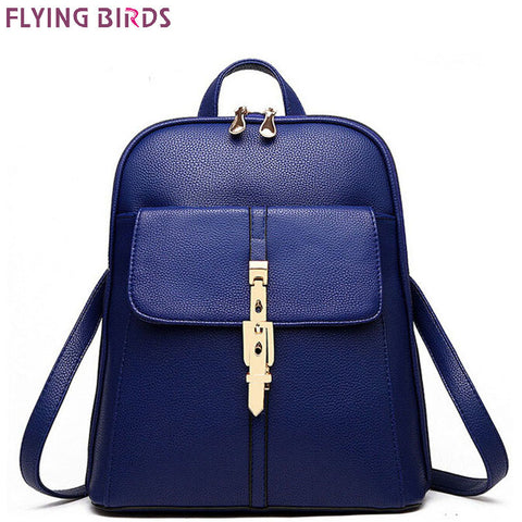 FLYING BIRDS Mochila women Backpacks Famous Brands Fashion Lady Leather Backpack School Backpacks For Teenage Girls