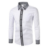 2017 Autumn New Fashion Camisa Brand Clothing Men Plaid Collar Shirt Casual Long Sleeved Chemise Homme Slim Camisas Hombre