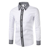2017 Autumn New Fashion Camisa Brand Clothing Men Plaid Collar Shirt Casual Long Sleeved Chemise Homme Slim Camisas Hombre