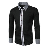 2017 Autumn New Fashion Camisa Brand Clothing Men Plaid Collar Shirt Casual Long Sleeved Chemise Homme Slim Camisas Hombre