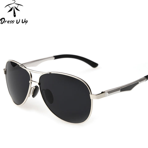 DRESSUUP 2016 Polarized Mental Frame Sunglasses Men Brand Pilot Sun Glasses For Mens UV400 Oculos De Sol Masculino Gafas Hombre