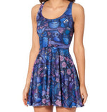 2017 New Sexy Women dress Cartoon Casual Dress Adventure Time SKATER DRESS Pleated Sun Dress
