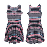 2017 New Sexy Women dress Cartoon Casual Dress Adventure Time SKATER DRESS Pleated Sun Dress