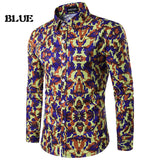 Luxury Shirt Men 2017 Brand Design Camouflage Chemise Homme Slim Fit Long Sleeve Mens Dress Shirts Elegant Camisas Hombre M-XXL