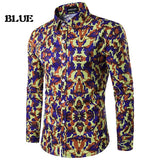 Luxury Shirt Men 2017 Brand Design Camouflage Chemise Homme Slim Fit Long Sleeve Mens Dress Shirts Elegant Camisas Hombre M-XXL