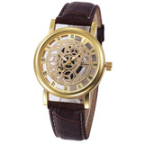 2017 Fashion Hollow Quartz Watch Luxury	Brand Genvivia Analog Stainless Steel reloj hombre Wrist Watches