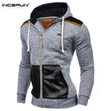 2017 Autumn Hoodie Men Sudaderas Hombre Hip Hop Male Brand Casual Leisure Zipper Jacket Hoodie Sweatshirt Slim Fit Men Hoody XXL