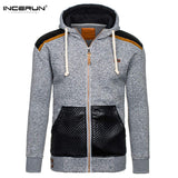 2017 Autumn Hoodie Men Sudaderas Hombre Hip Hop Male Brand Casual Leisure Zipper Jacket Hoodie Sweatshirt Slim Fit Men Hoody XXL