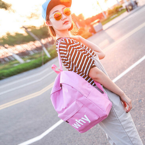 2016 Fashion Bags Women's  Double-Shoulder Canvas Backpack Women Schoolbag Rucksack mochilas coleg #25