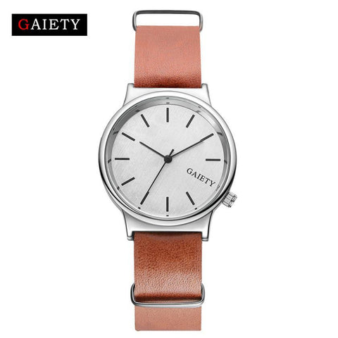 reloj New Fashion GAIETY Top Brand Women Watches Wrist Men Watch Wristwatch Military Casual Faux Leather Stripes reloj hombre 2017 #43