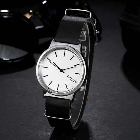reloj New Fashion GAIETY Top Brand Women Watches Wrist Men Watch Wristwatch Military Casual Faux Leather Stripes reloj hombre 2017 #43