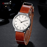 reloj New Fashion GAIETY Top Brand Women Watches Wrist Men Watch Wristwatch Military Casual Faux Leather Stripes reloj hombre 2017 #43