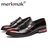 Merkmak Hot Sale Men's Flats Shoes 2017 Casual Retro Oxfords Men Driving Leather Footwear Shoes Fashion Zapatos Hombre Wholesale