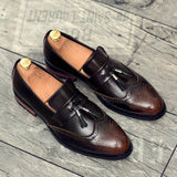 Merkmak Hot Sale Men's Flats Shoes 2017 Casual Retro Oxfords Men Driving Leather Footwear Shoes Fashion Zapatos Hombre Wholesale