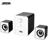 SADA Portable Combination Speaker Column Computer Speakers 2.1 USB Channels 3W Laptop Speakers PC