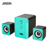 SADA Portable Combination Speaker Column Computer Speakers 2.1 USB Channels 3W Laptop Speakers PC