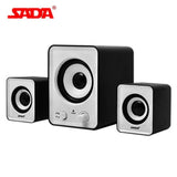 SADA  3D Surround Subwoofer Stereo Bass USB PC Speaker Computer Smart Phone Speakers for Laptop Notebook