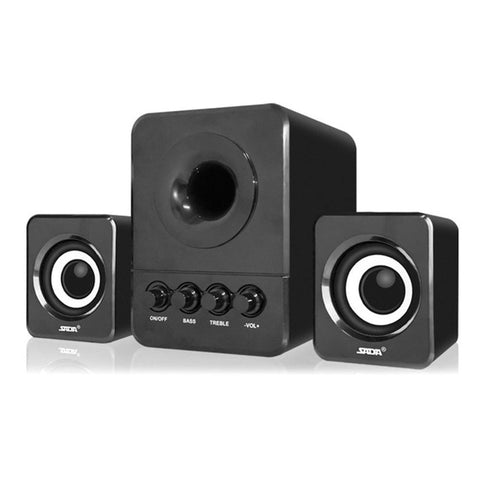SADA Wired Combination Speaker Mini Portable Speaker For Laptop Desktop Computer Mobile Phone Column Bass Cannon 3W PC Speaker
