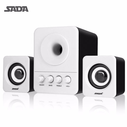 SADA D-203 Wired Mini Portable Combination Speaker For Laptop Desktop Computer