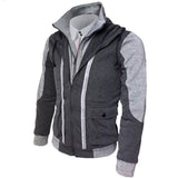 Autumn Casual Hoodies Men Sudaderas Hombre Leisure Full Zip Up Jacket Hoodie Sweatshirt Slim Fit Men Hoody Cardigan Size 3XL