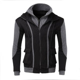 Autumn Casual Hoodies Men Sudaderas Hombre Leisure Full Zip Up Jacket Hoodie Sweatshirt Slim Fit Men Hoody Cardigan Size 3XL