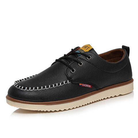 Merkmak Newly Men Shoes PU Leather 2016 Fashion British Style Casual Ankle Flats Shoes Luxury Brand Autumn Winter Zapatos Hombre