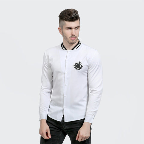 Luxury Brand Men Shirt Chemise Homme 2017 Fashion Design Long Sleeve Mens Dress Shirts Casual Stylish Slim Fit Camisas Hombre