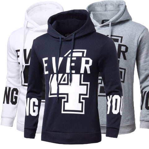 PODOM 2017 New Spring Men Hoodies  Brand Hooded Printed Sweatshirts Men Fashion Cotton Slim Men Sudaderas Hombre