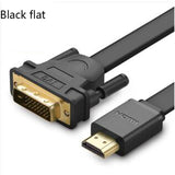 Ugreen HDMI to DVI DVI-D 24+1 pin Adapter Male to Male Converter Cable 3D 1080P for LCD DVD HDTV XBOX hdmi cable 2m 3m 5m