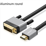 Ugreen HDMI to DVI DVI-D 24+1 pin Adapter Male to Male Converter Cable 3D 1080P for LCD DVD HDTV XBOX hdmi cable 2m 3m 5m