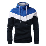 Podom 2017 Autumn Winter Men Sweatshirt Slim Fit Hooded Hoodies Patchwork Fleece Tracksuit Chandal Hombre