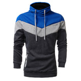 Podom 2017 Autumn Winter Men Sweatshirt Slim Fit Hooded Hoodies Patchwork Fleece Tracksuit Chandal Hombre