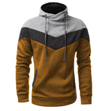 Podom 2017 Autumn Winter Men Sweatshirt Slim Fit Hooded Hoodies Patchwork Fleece Tracksuit Chandal Hombre