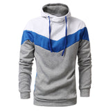 Podom 2017 Autumn Winter Men Sweatshirt Slim Fit Hooded Hoodies Patchwork Fleece Tracksuit Chandal Hombre