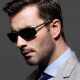 RunBird Aluminum Magnesium Polarized Sunglasses Men Brand Designer Fashion Eyes Protect Sun Glasses Gafas De Sol Hombre R562
