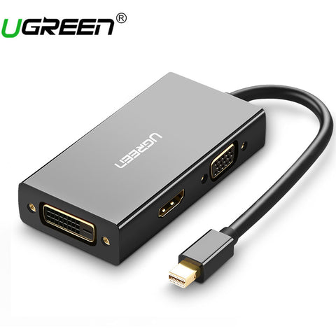 Ugreen Thunderbolt Mini Displayport DP to HDMI VGA DVI Adapter Converter Cable For Apple MacBook Air Pro Mini DP to HDMI VGA DVI