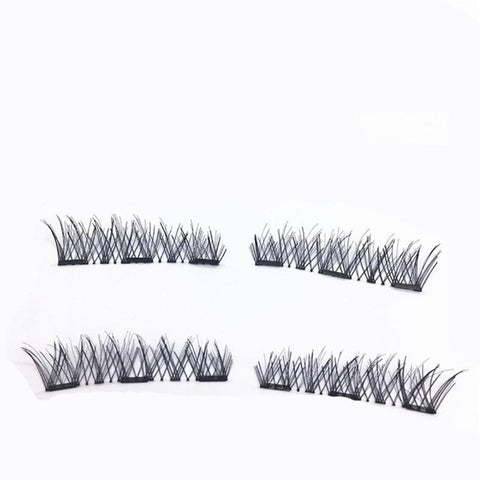 1 Pair False Eyelashes Handmade 3D Magnetic False Eyelashes Natural Eyes Lashes Extension For Women Makeup Tools